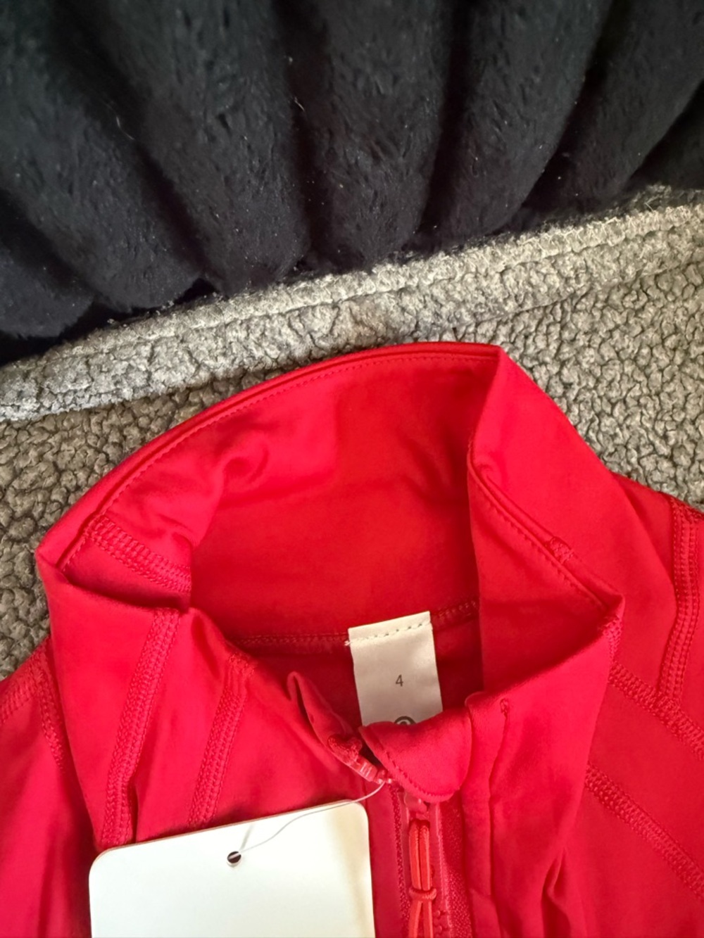 lululemon athletica Bright Red Women's Jacket & Leggings Set - Picture 4 of 5